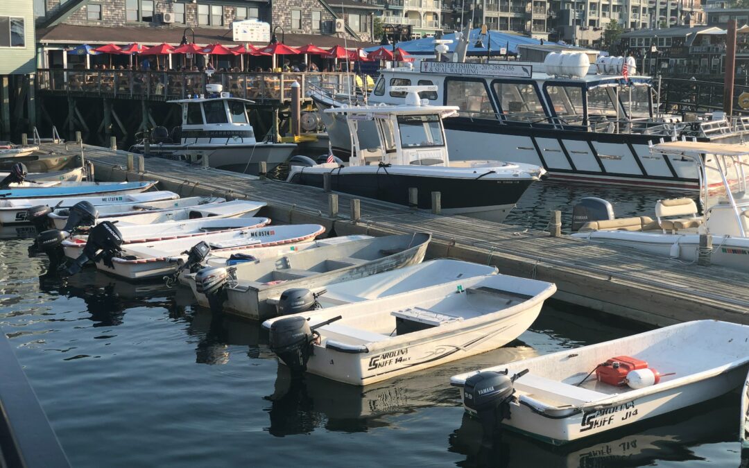 Dock in downtown Bar Harbor