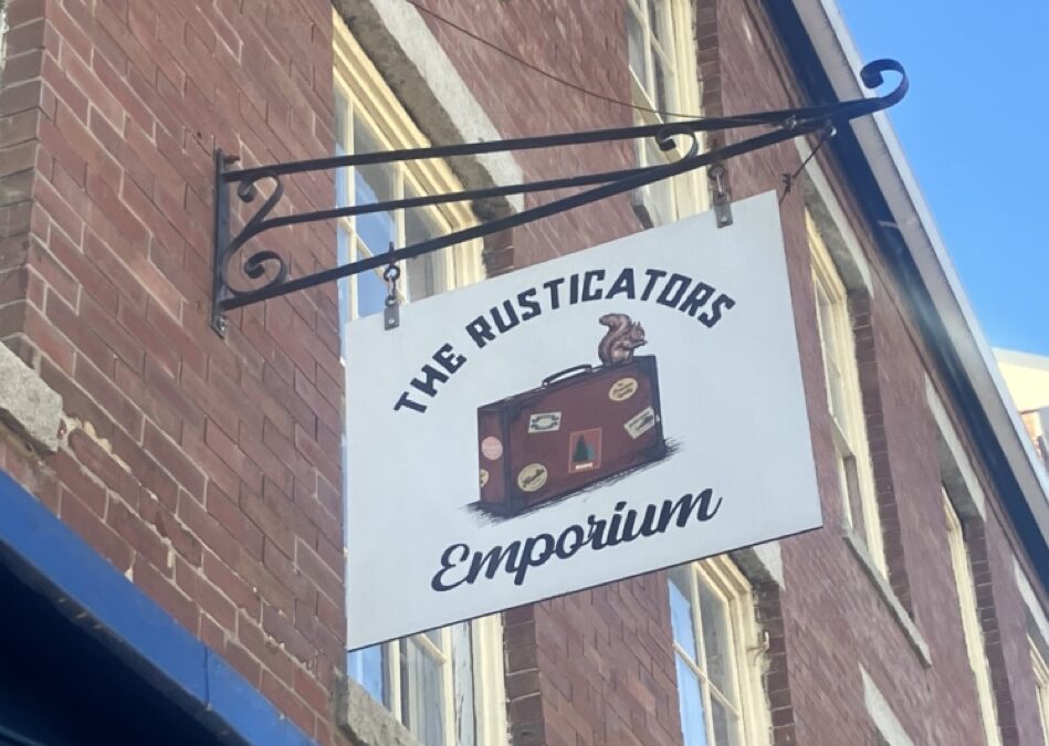 Oustide Sign The Rusticators Emoprium